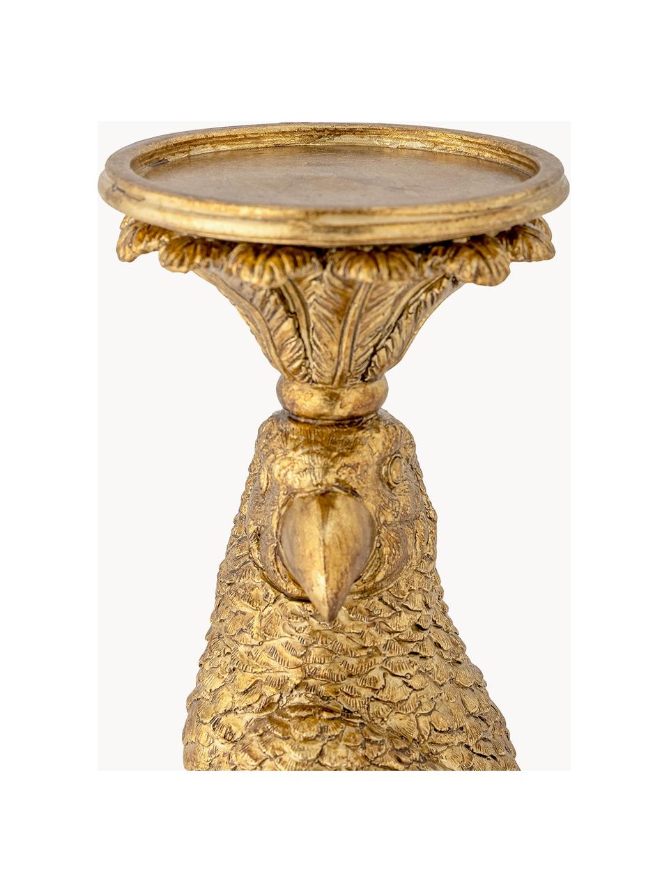 Świecznik Seyara, Tworzywo sztuczne, Odcienie złotego, Ø 12 x 39 cm