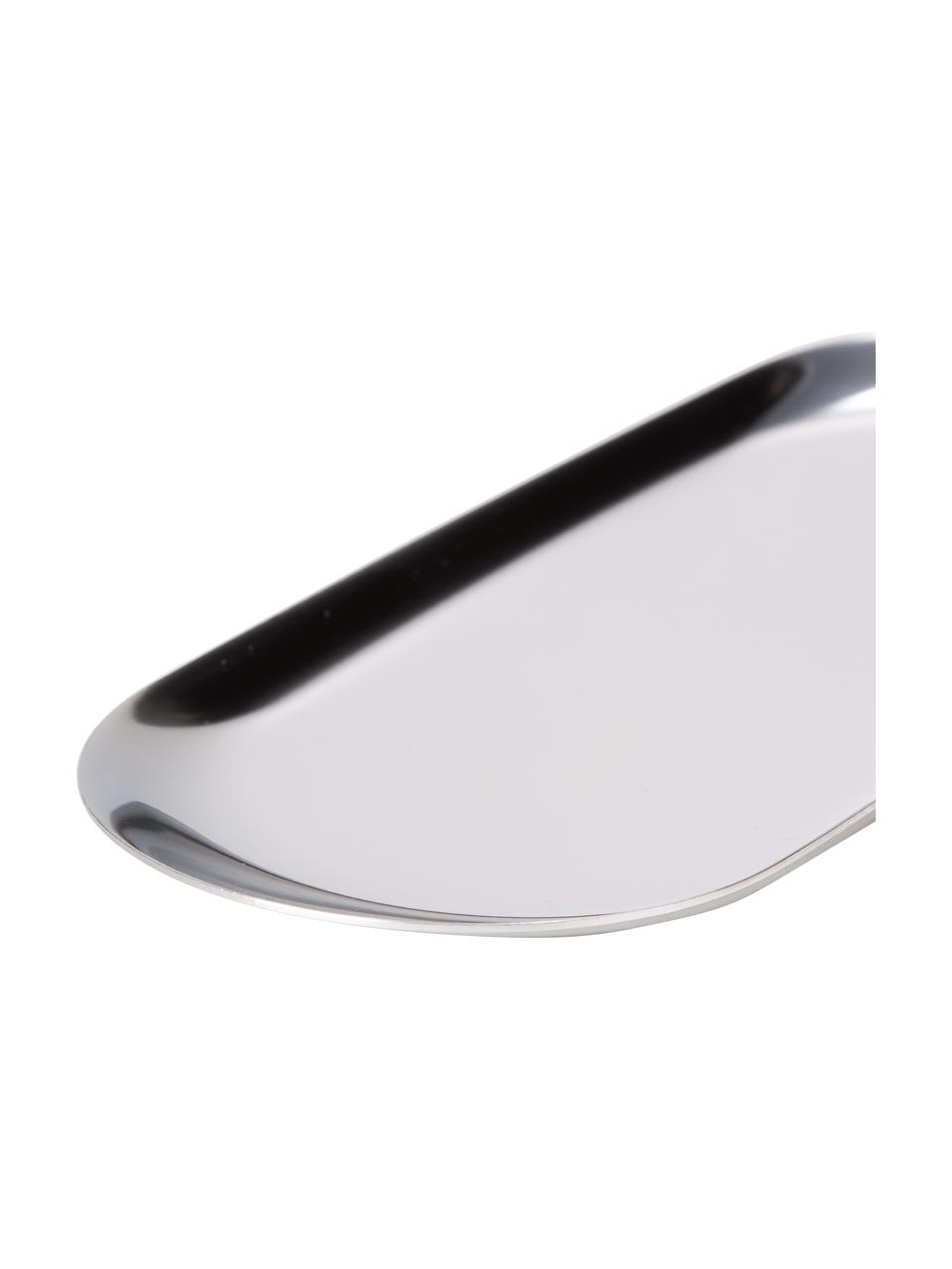 Bandeja decorativa Samu, Acero inoxidable, Plateado, An 23 x F 10 cm