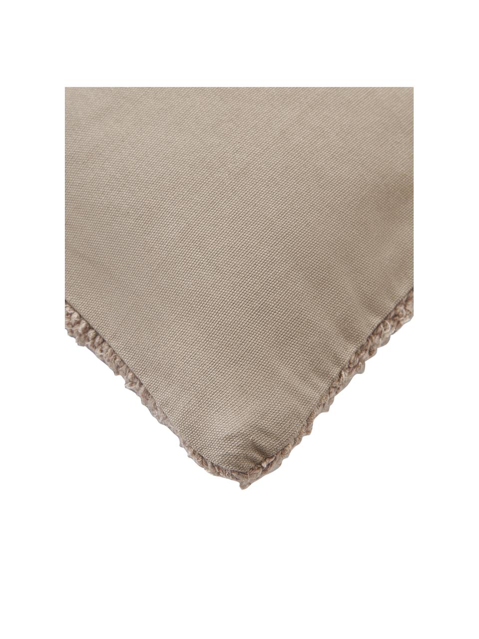 Povlak na polštář z hedvábí Rowan, Taupe, Š 45 cm, D 45 cm