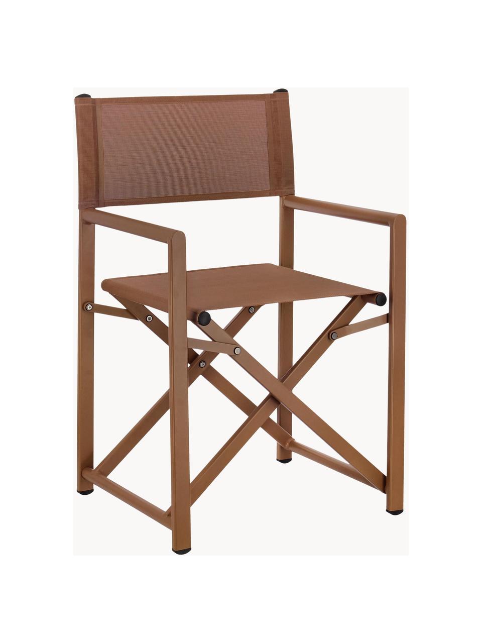 Krzesło ogrodowe Taylor, Stelaż: aluminium malowane proszk, Nugatowy, S 55 x G 45 cm