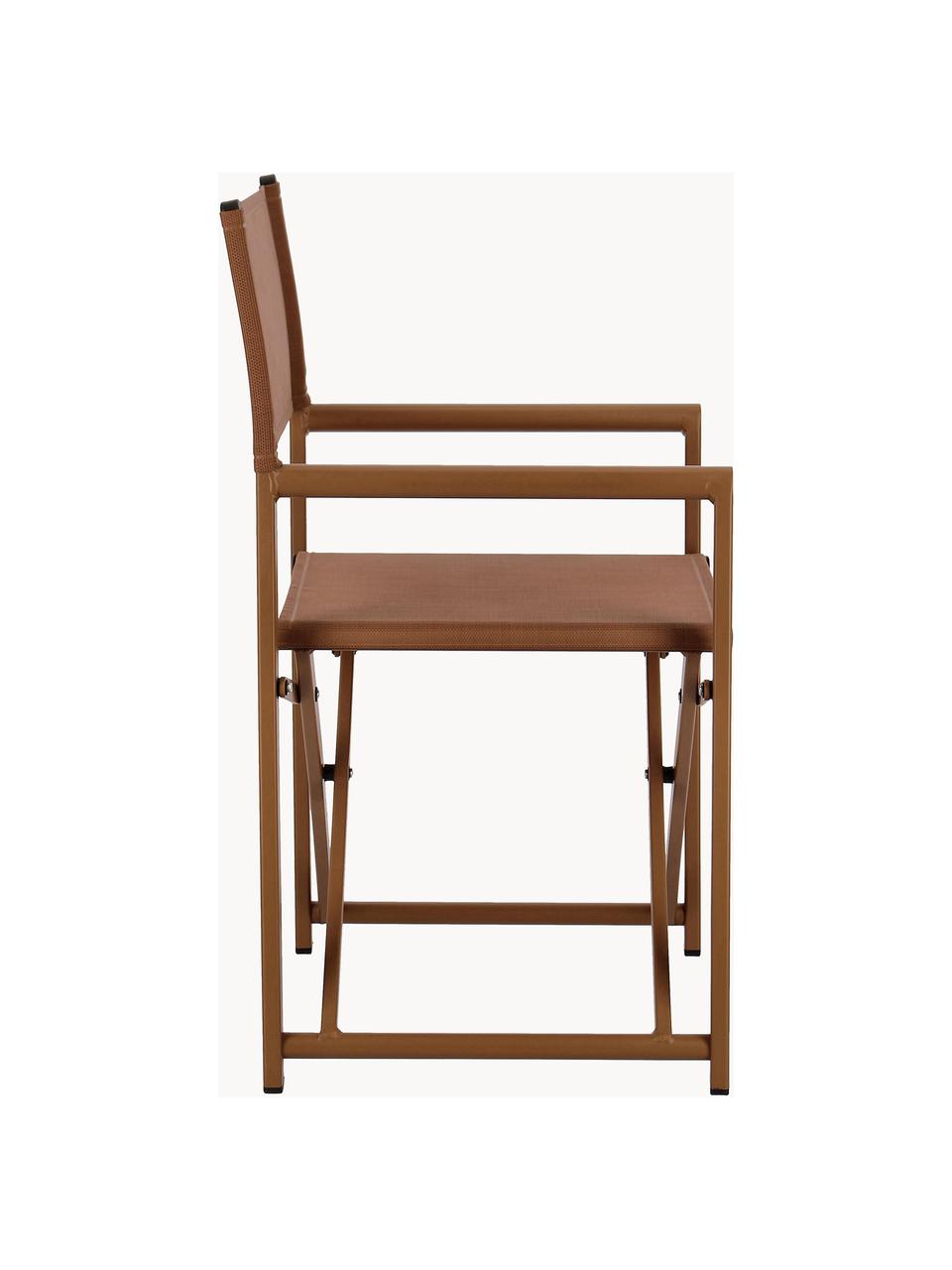 Krzesło ogrodowe Taylor, Stelaż: aluminium malowane proszk, Nugatowy, S 55 x G 45 cm