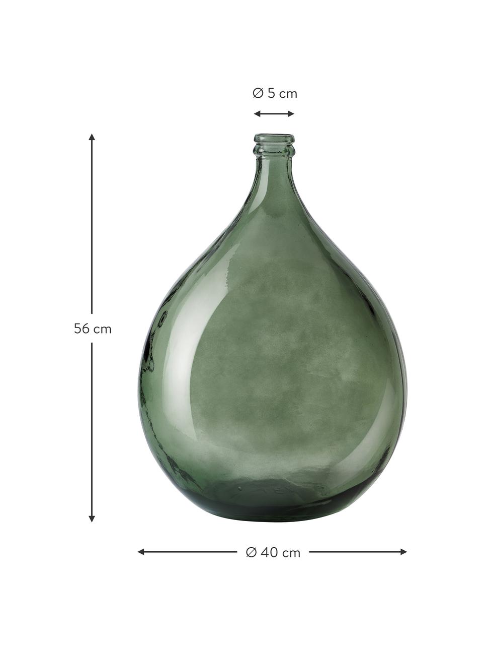 Vaso da terra in vetro riciclato Dante, Vetro riciclato, certificato GRS

Questo prodotto è realizzato con almeno il 50% di materiali riciclati certificati dal Global Recycled Standard (GRS). Questo standard verifica il contenuto riciclato e lo traccia dalla fonte al prodotto finale. Le organizzazioni certificate soddisfano i requisiti sociali, ambientali e chimici in ogni fase della catena di fornitura, dal riciclatore al prodotto finito, Verde, Ø 40 cm, Alt. 56 cm