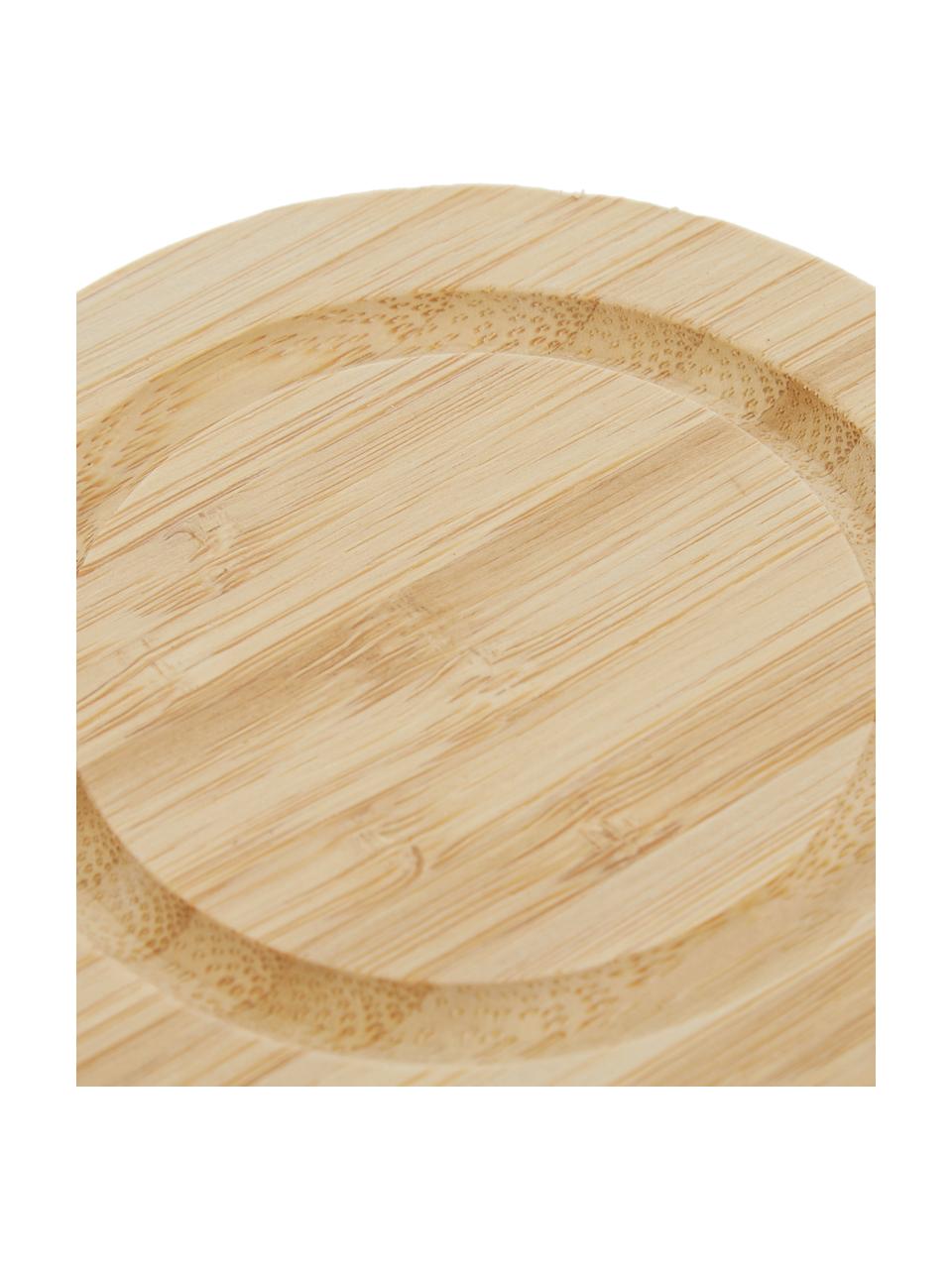 Barattolo Stak, in diverse dimensioni, Coperchio: legno di bambù, Nero, bambù, Ø 10 x Alt. 13 cm, 750 ml