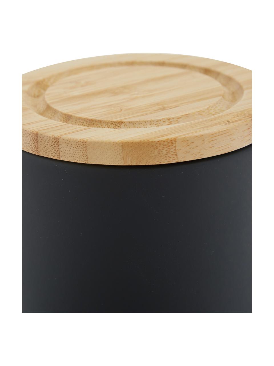 Boîte de rangement Stak, de différentes tailles, Noir, bambou, Ø  10 x haut. 13 cm, 750 ml