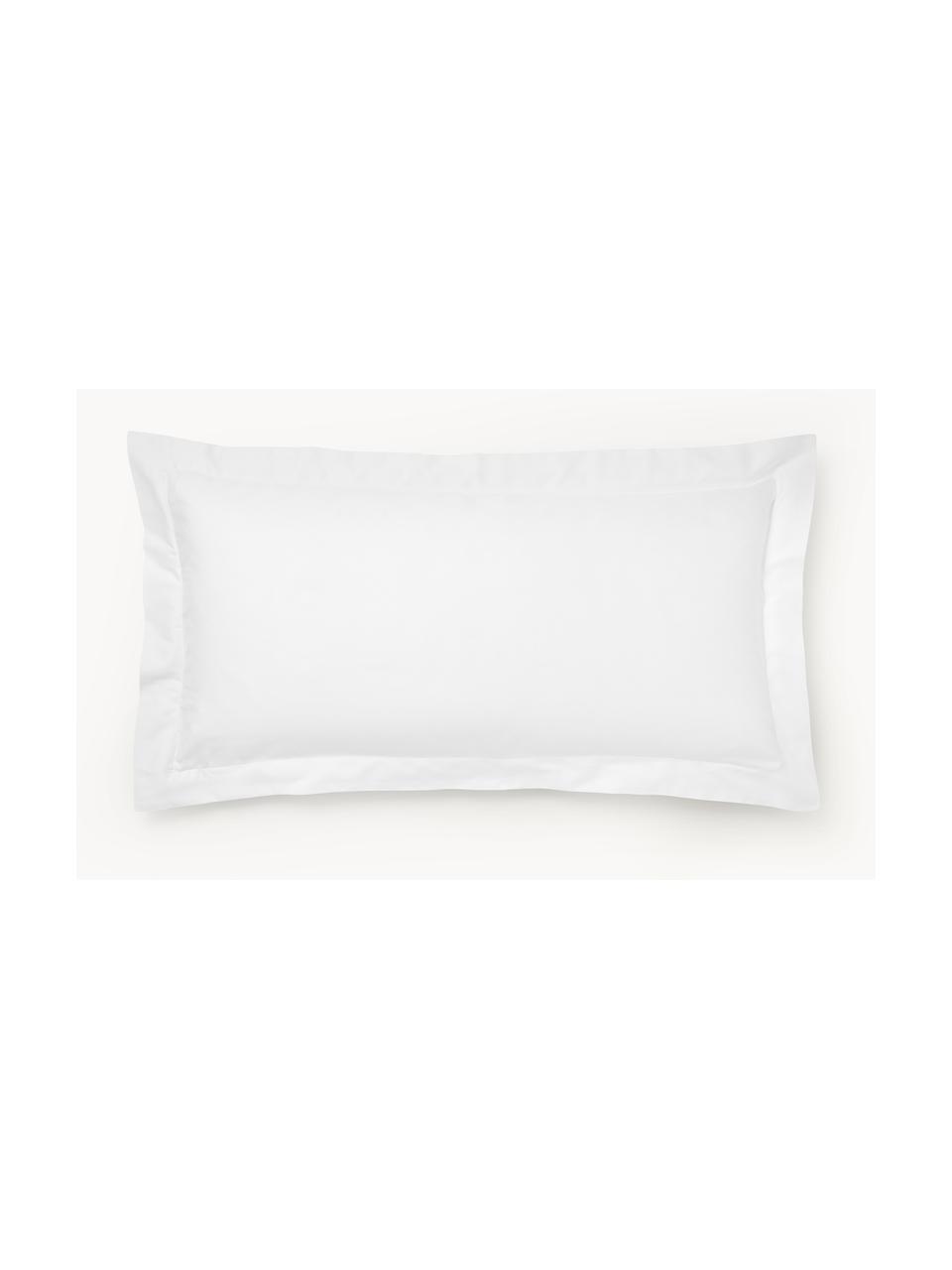 Baumwollsatin-Kopfkissenbezug Premium, Webart: Satin Fadendichte 400 TC,, Weiss, B 40 x L 80 cm