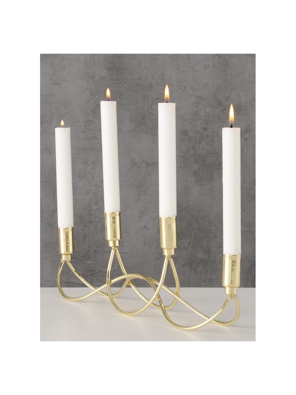 Candelabro grande Tapino, Metal con pintura en polvo, Dorado, An 39 x Al 13 cm