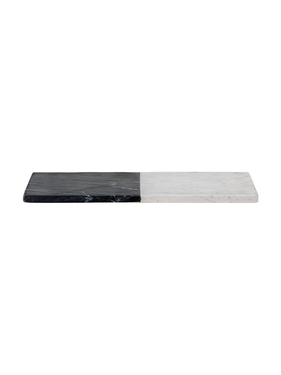 Deska do krojenia z marmuru Elvia, Marmur, Czarny, biały, S 46 x D 23 cm