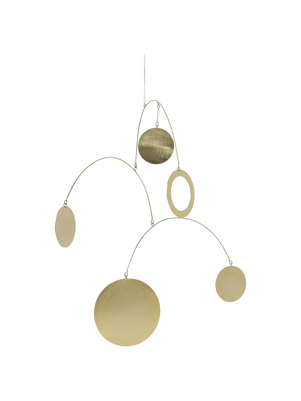Mobile Novalie, Metall, Goldfarben, B 67 x H 64 cm