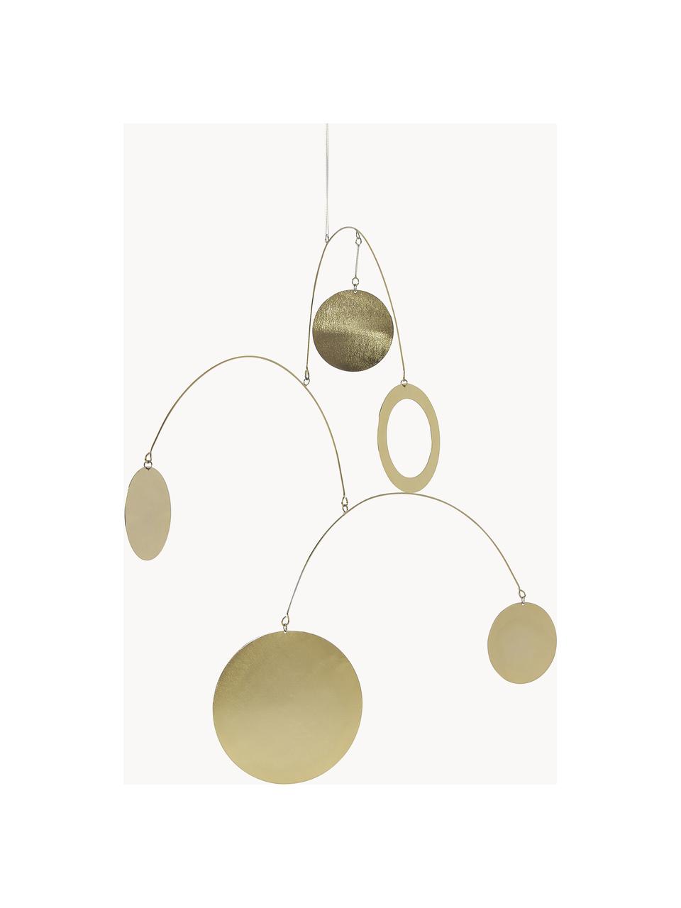 Móvil decorativo Novalie, Metal, Dorado, An 67 x Al 64 cm