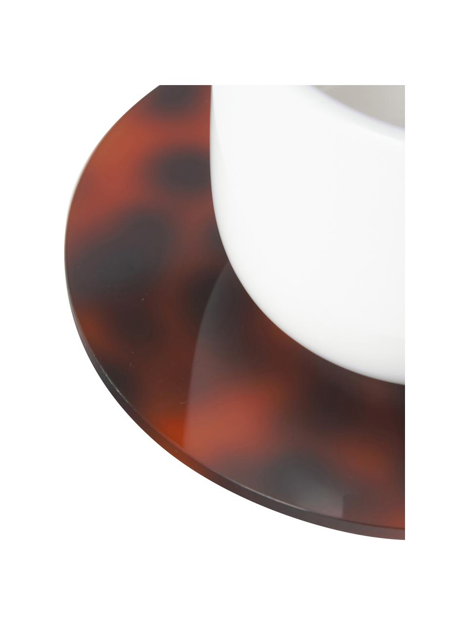 Sous-verres Leo, 6 pièces, Acrylique, Tons bruns, Ø 10 x haut. 0,3 cm