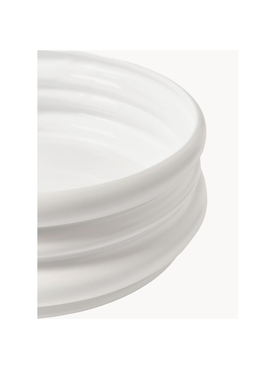 Deko-Schale Ordini aus Keramik, Keramik, Weiß, matt, Ø 34 x H 11 cm