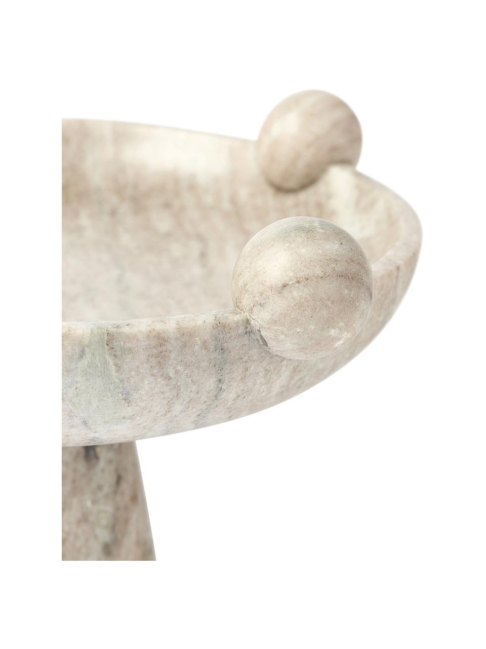 Dekoschale Bonnie aus Marmor, Marmor, Braun, marmoriert, Ø 27 x H 14 cm