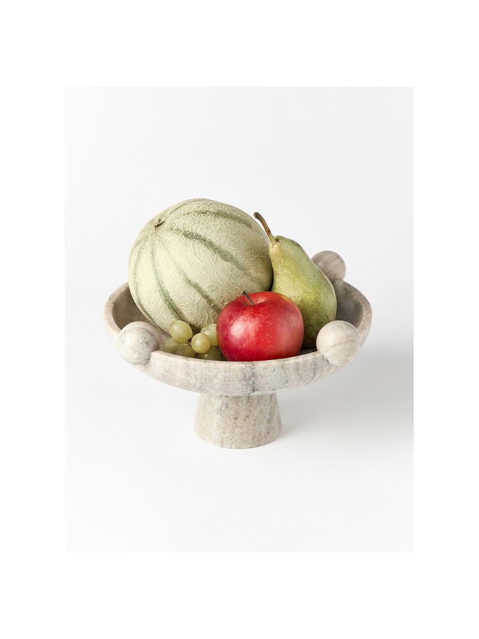 Dekoschale Bonnie aus Marmor, Marmor, Braun, marmoriert, Ø 27 x H 14 cm