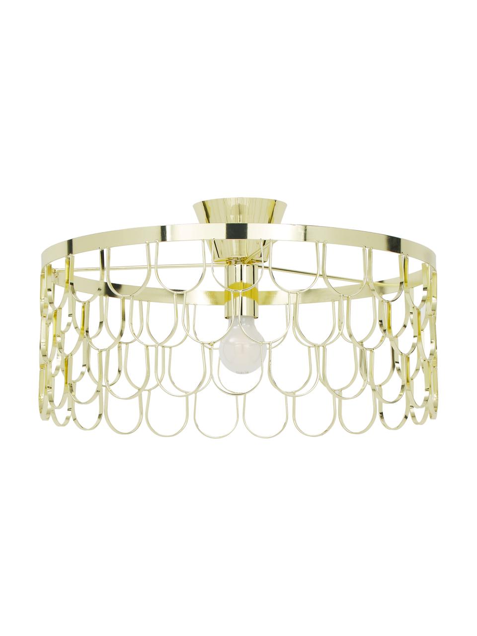 Dizajnérska stropná lampa v zlatej farbe Gatsby, Mosadzná