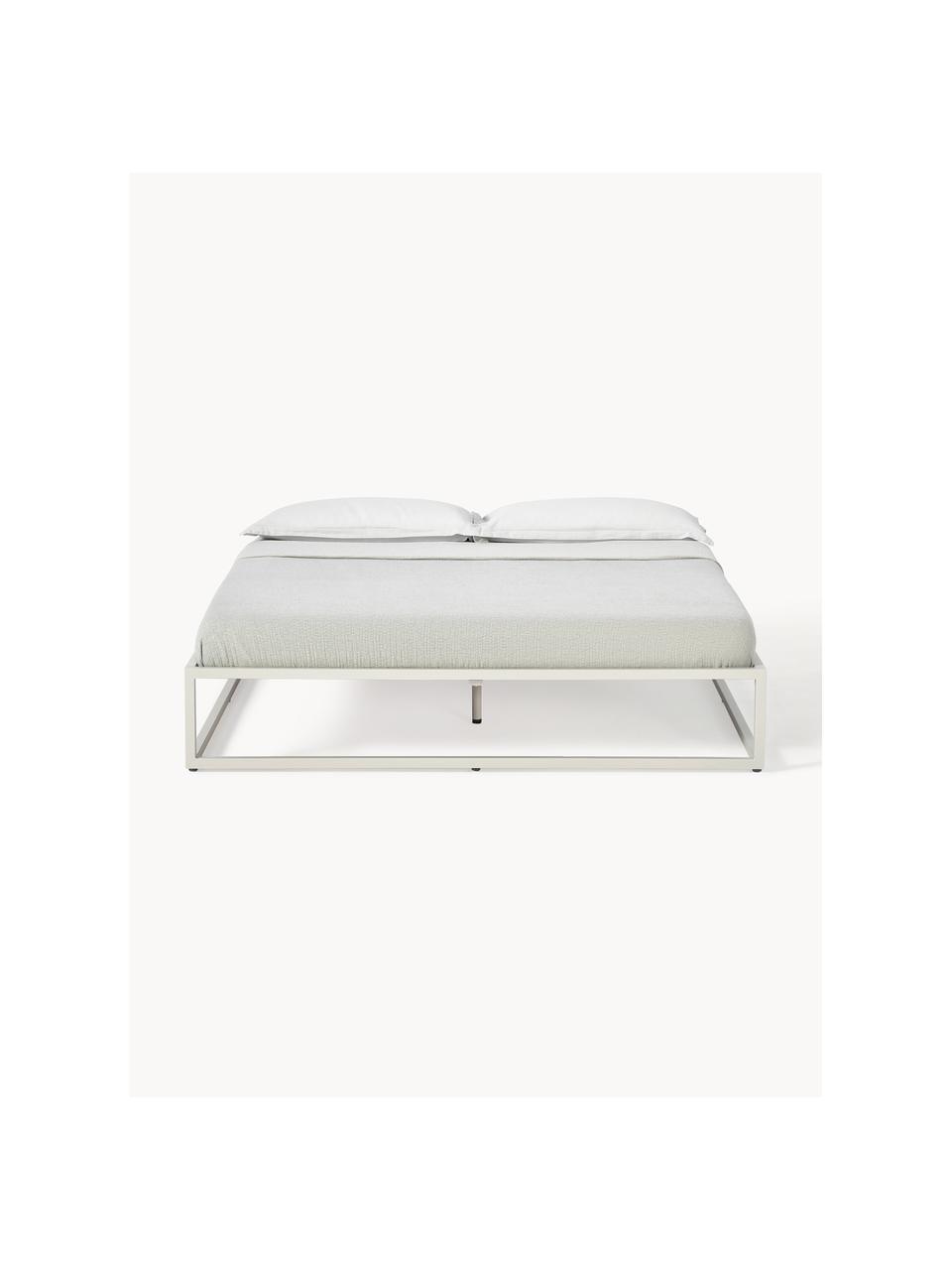 Cama de metal Neptun, Metal con pintura en polvo, Beige claro, An 180 x L 200 cm