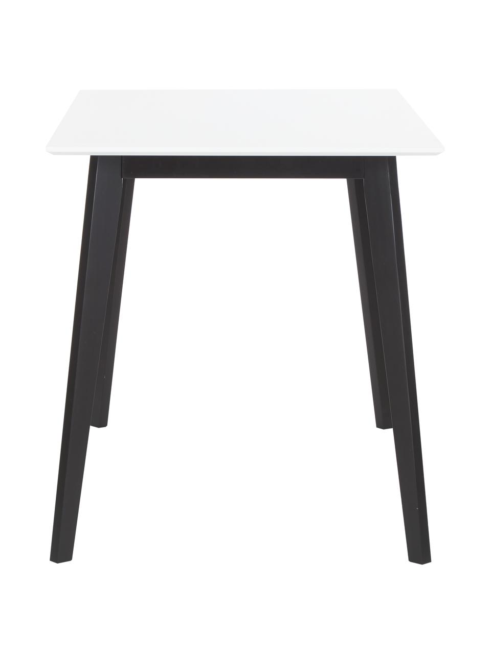 Pracovný stôl s bielou stolovou doskou Vojens, Biela, čierna, Š 120 x H 70 cm