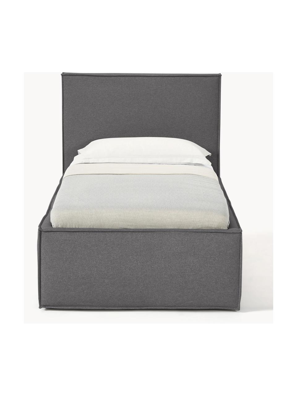 Jednolůžková postel Dream, Tmavě šedá, Š 90 cm, D 200 cm