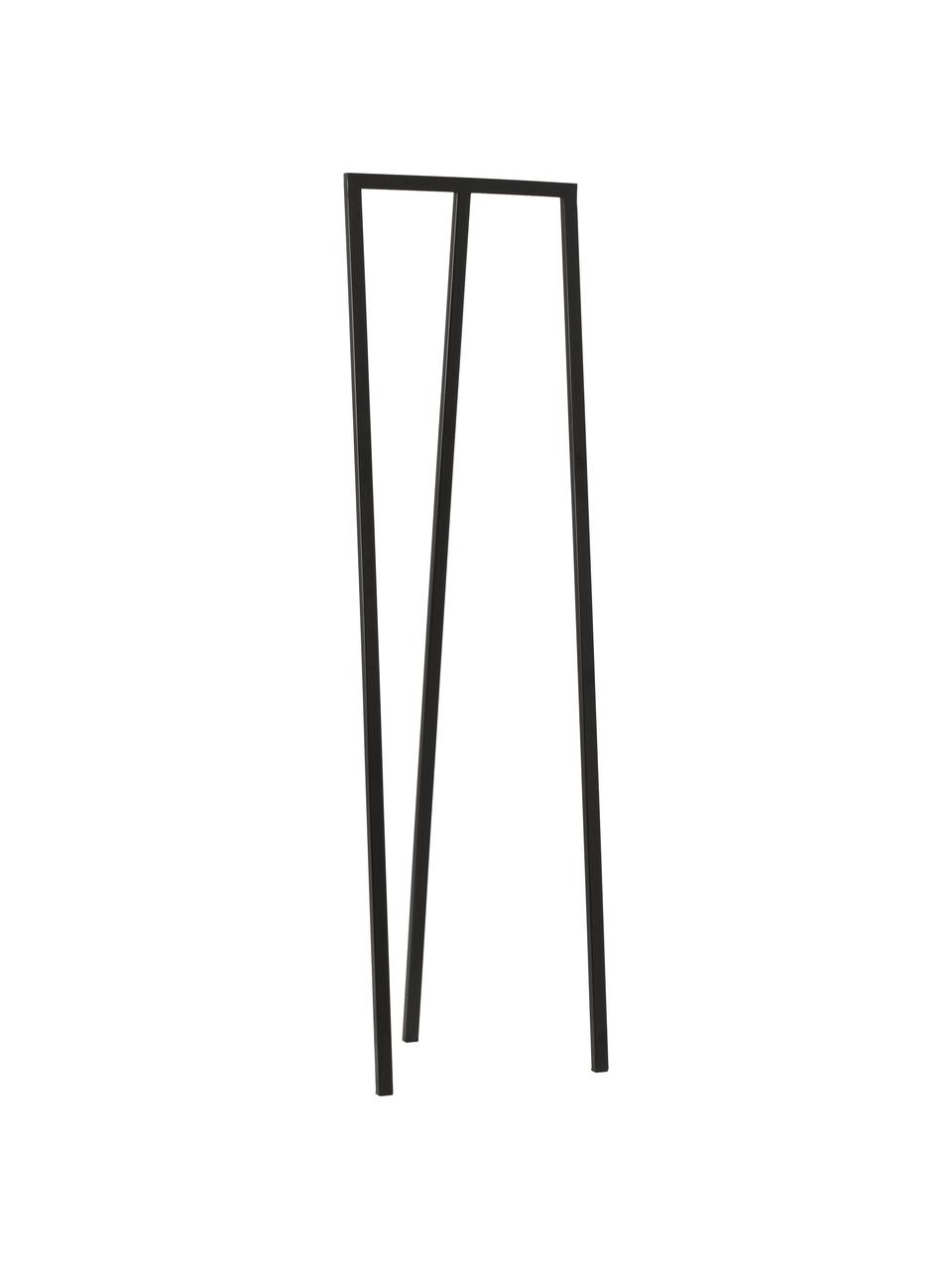 Černý kovový věšák na oblečení Kaya, Lakovaný kov, Černá, Š 50 cm, V 173 cm