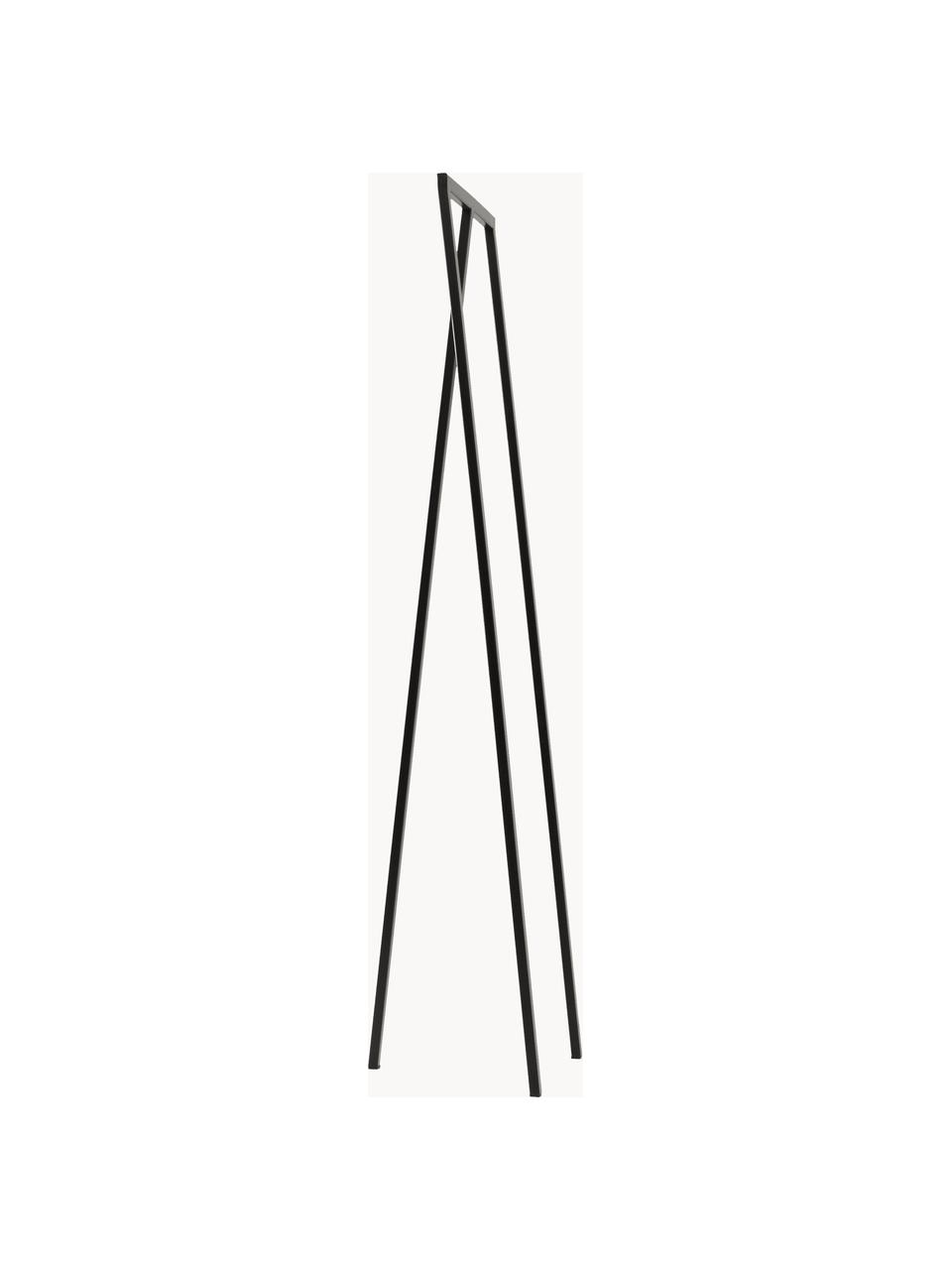 Perchero de pared de metal Kaya, Metal lacado, Negro, An 50 x Al 173 cm