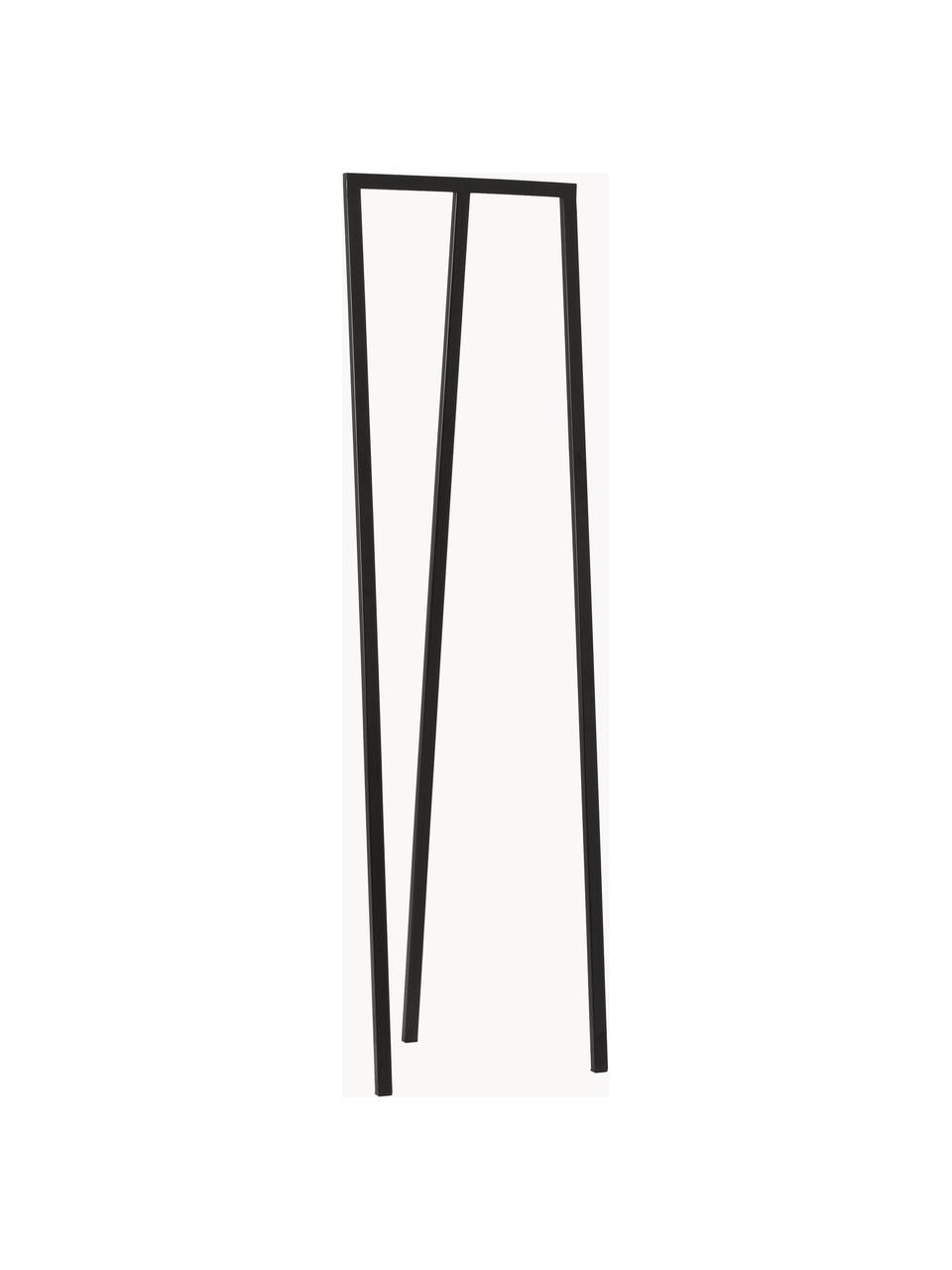 Perchero de pared de metal Kaya, Metal lacado, Negro, An 50 x Al 173 cm