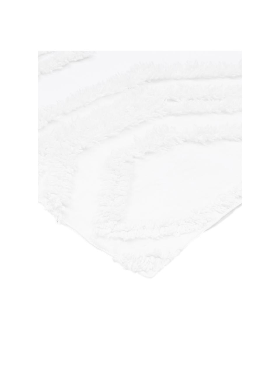 Narzuta z tuftowaną dekoracją Faye, 100% bawełna, Biały, S 240 x D 260 cm (na łóżka do 200 x 200)
