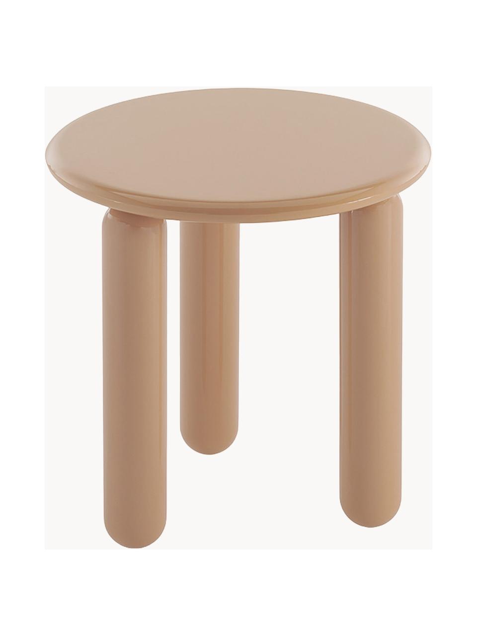 Table d'appoint ronde Undique Mas, Beige, Ø 48 x haut. 51 cm