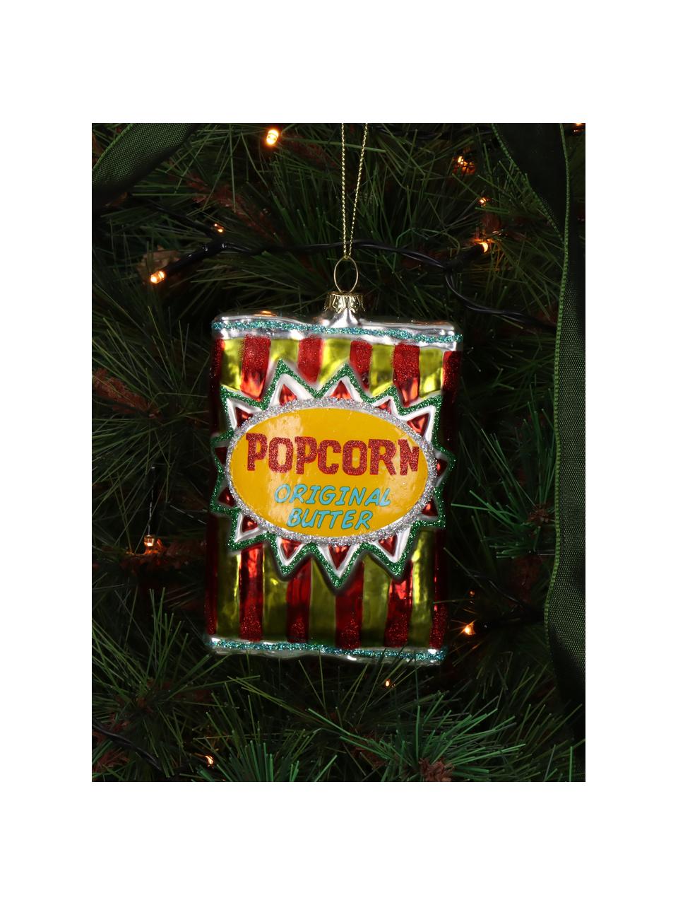 Ciondolo Popcorn, Vetro, Multicolore, Larg. 8 x Alt. 12 cm