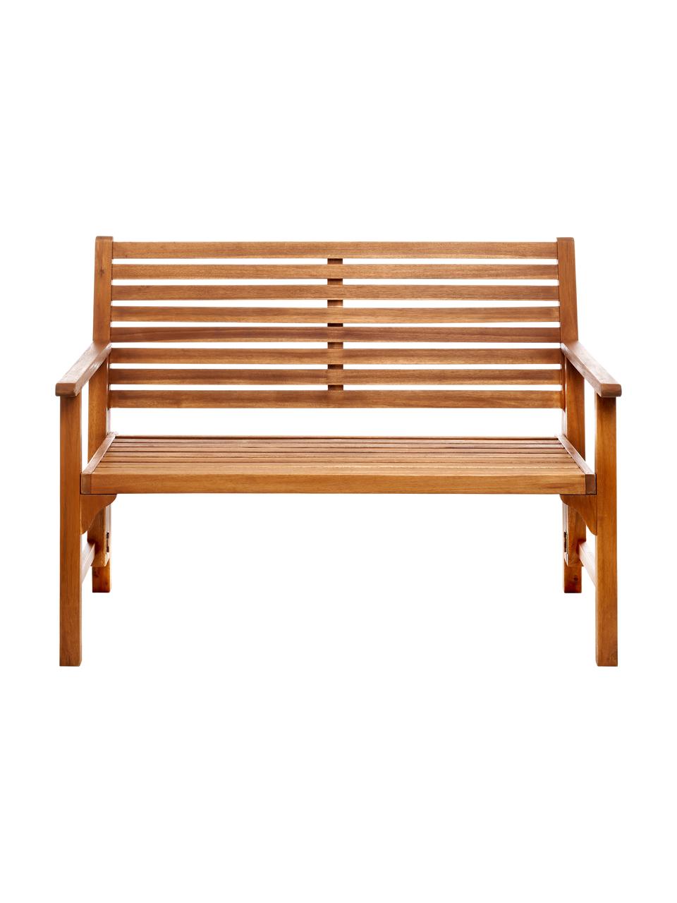 Banco de exterior plegable Somerset, Tablero: madera de acacia, aceitad, Madera de acacia, An 118 x F 62 cm