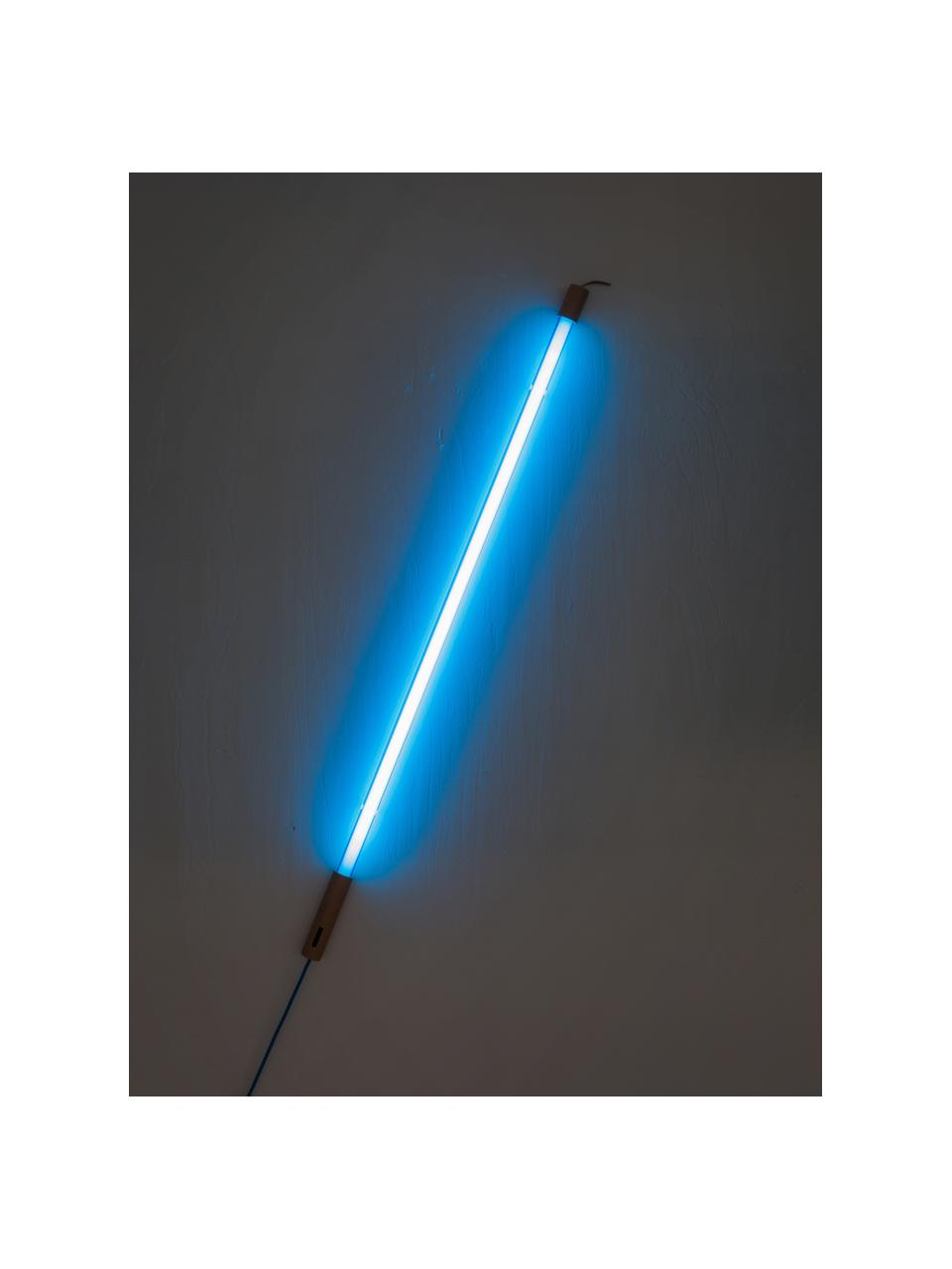 Applique murale LED avec prise secteur Linea, Bleu, Ø 4 x haut. 135 cm