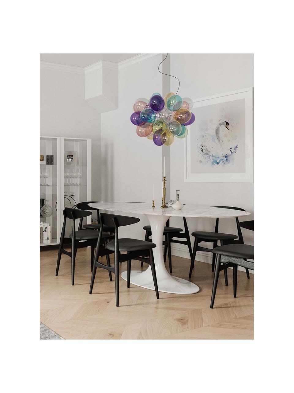 Sklenená guľôčková závesná lampa Gross, Viac farieb, Ø 50 cm