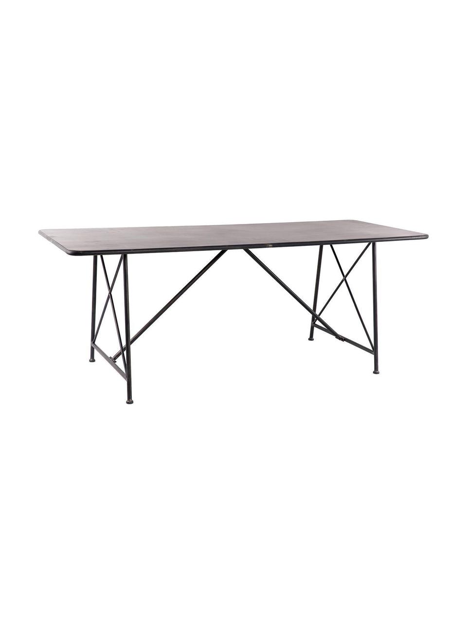 Mesa de comedor Louise, Negro, An 200 x F 80 cm