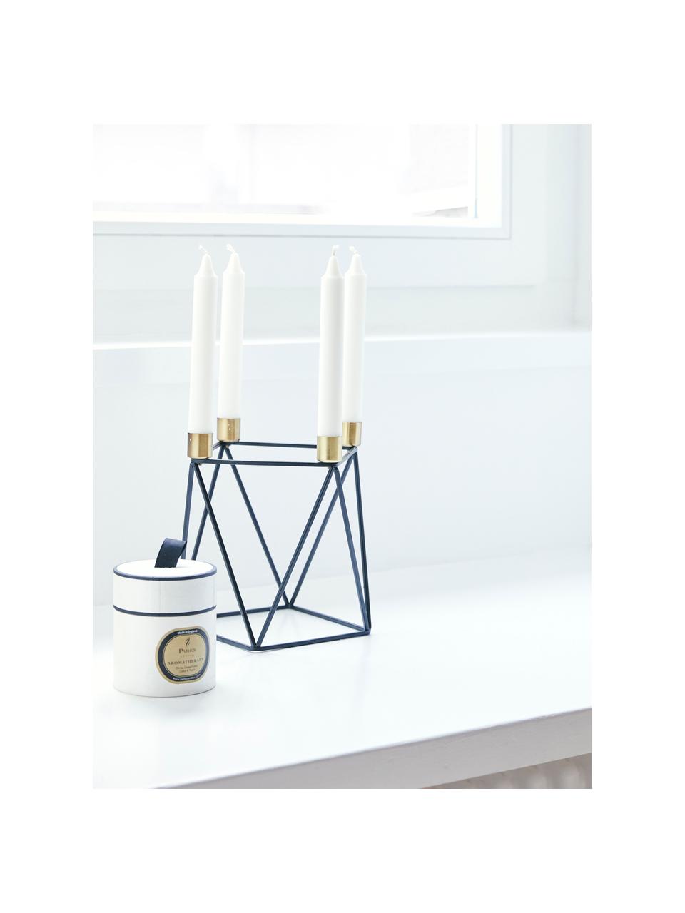 Świeca zapachowa z trzema knotami Aromatherapy (konwalia), Transparentny, biały, beżowy, Ø 8 x W 9 cm