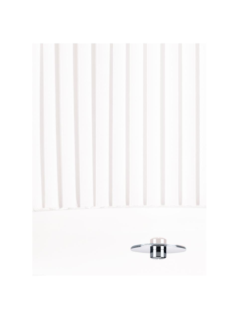Plafonnier avec abat-jour textile Jackie, Blanc, Ø 45 x haut. 15 cm