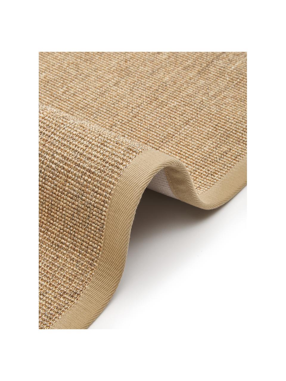 Alfombra Leonie, Parte superior: 100% fibra de sisal, Reverso: látex, Beige, An 80 x L 300 cm