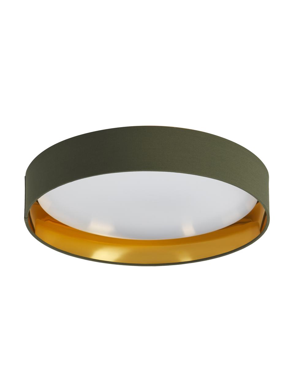 Stropní LED svítidlo Mallory, Zelená, Ø 41 cm, V 10 cm