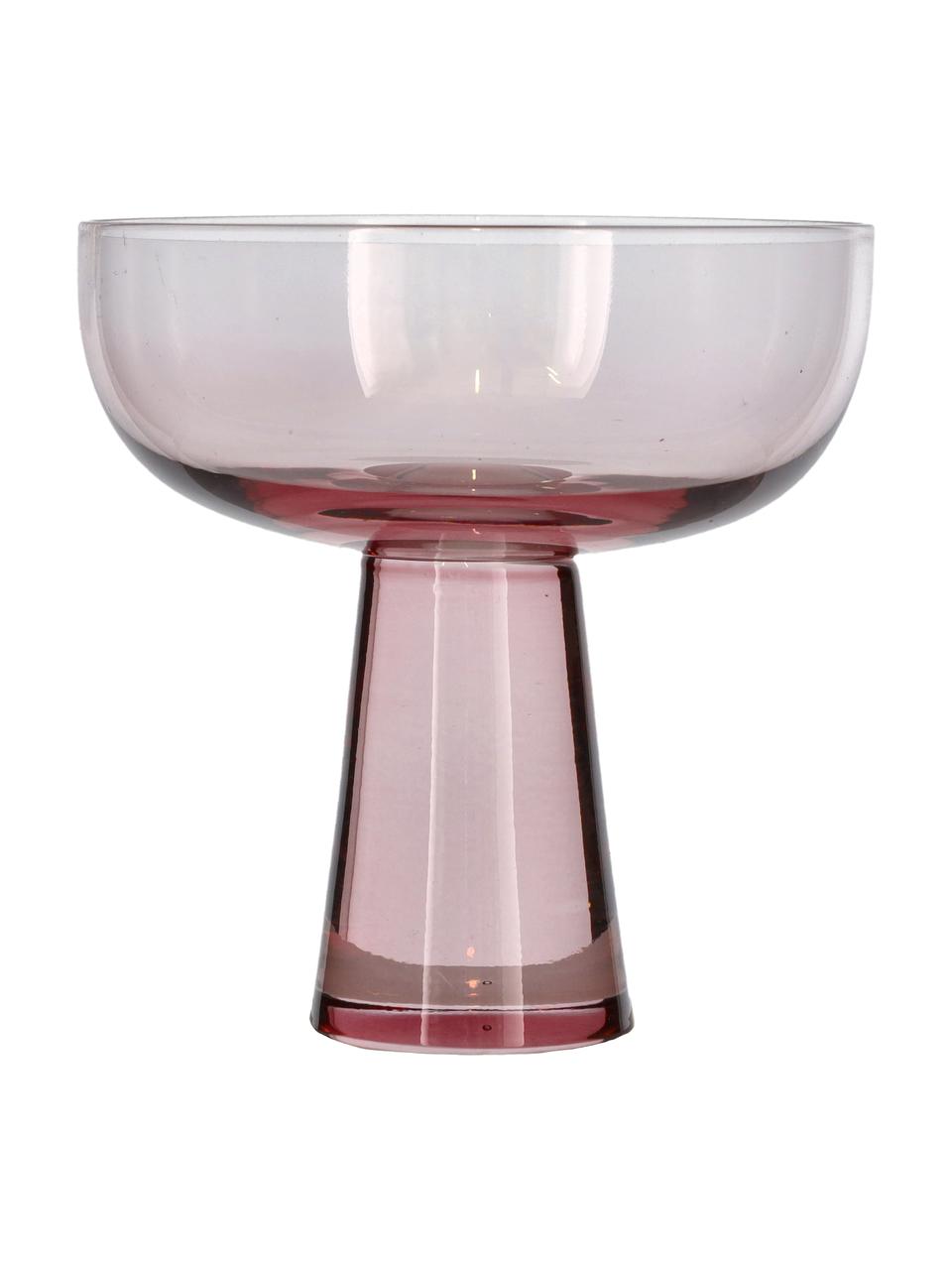 Krištáľové poháre na šampanské Statue, 2 ks, Krištáľové sklo, Svetloružová, Ø 11 x V 11 cm, 275 ml
