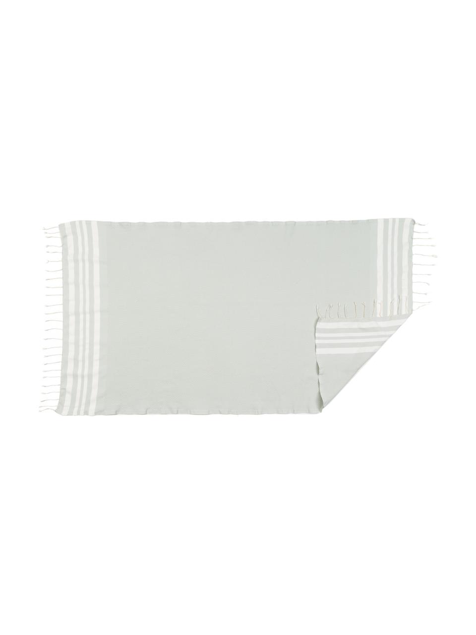 Set de toallas Hamptons, 3 pzas., 100% algodón
Gramaje ligero 200 g/m², Verde menta, blanco, Set de diferentes tamaños