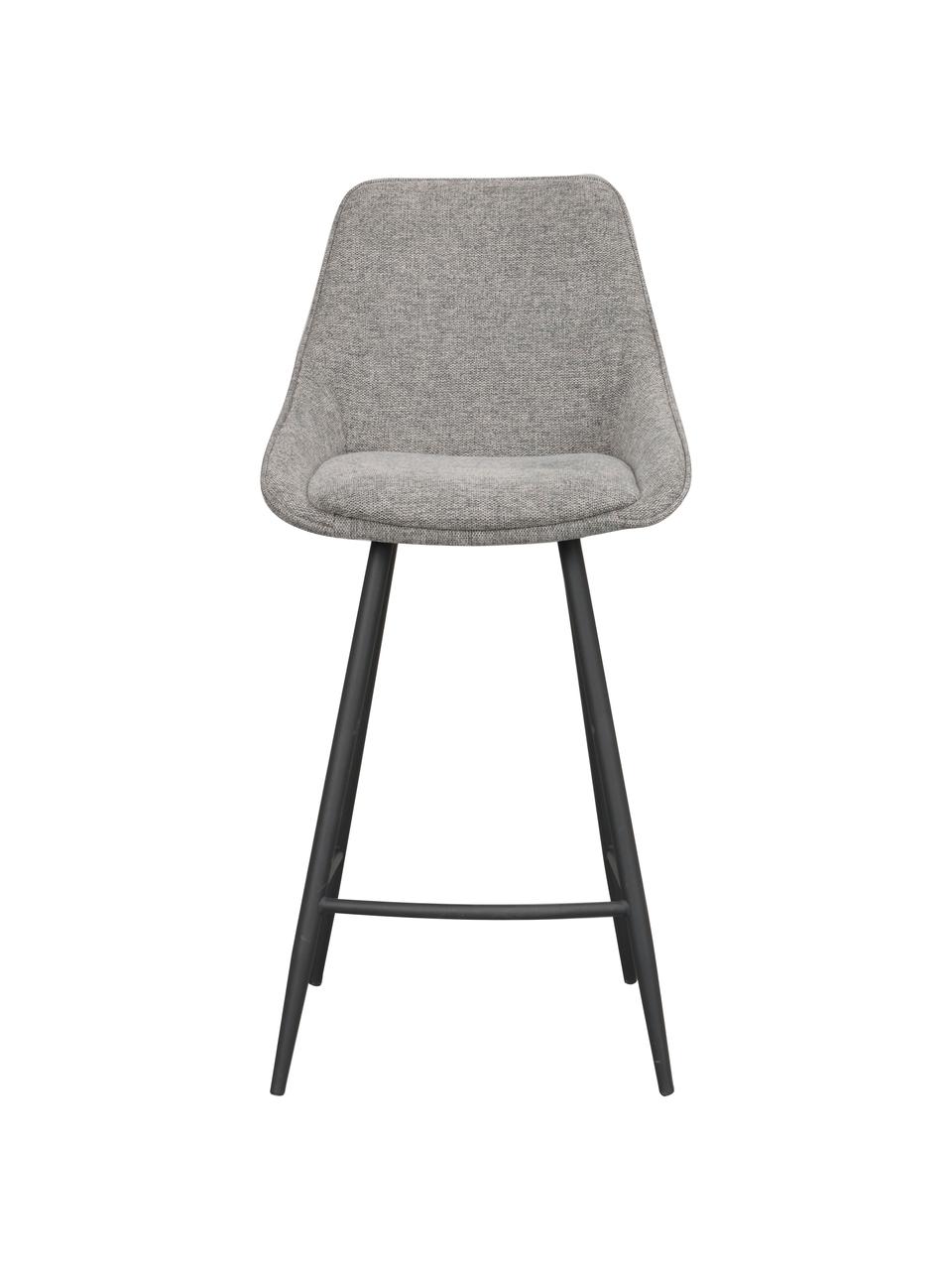 Barová stolička s kovovými nohami Sierra, Sivá, Š 47, V 97 cm