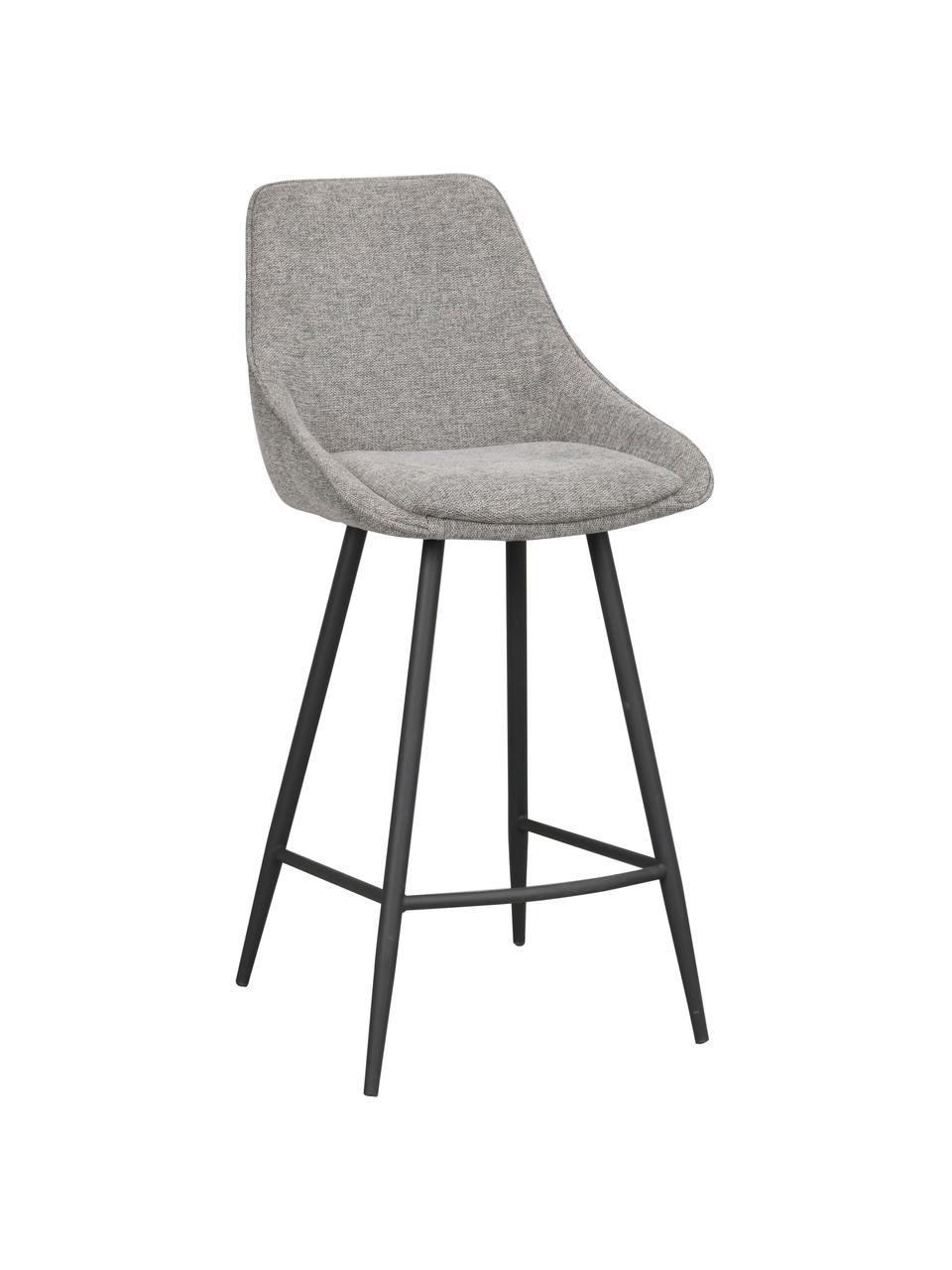 Taburete alto Sierra, Tapizado: 100 % poliéster Alta resi, Estructura: madera con certificado FS, Patas: metal con pintura en polv, Tejido gris, An 47 x Al 97 cm