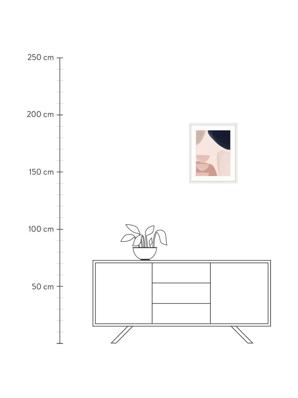 Ingelijste digitale print Yenge, Afbeelding: digitale print op papier,, Lijst: gelakt hout, Yenge, B 43 x H 53 cm