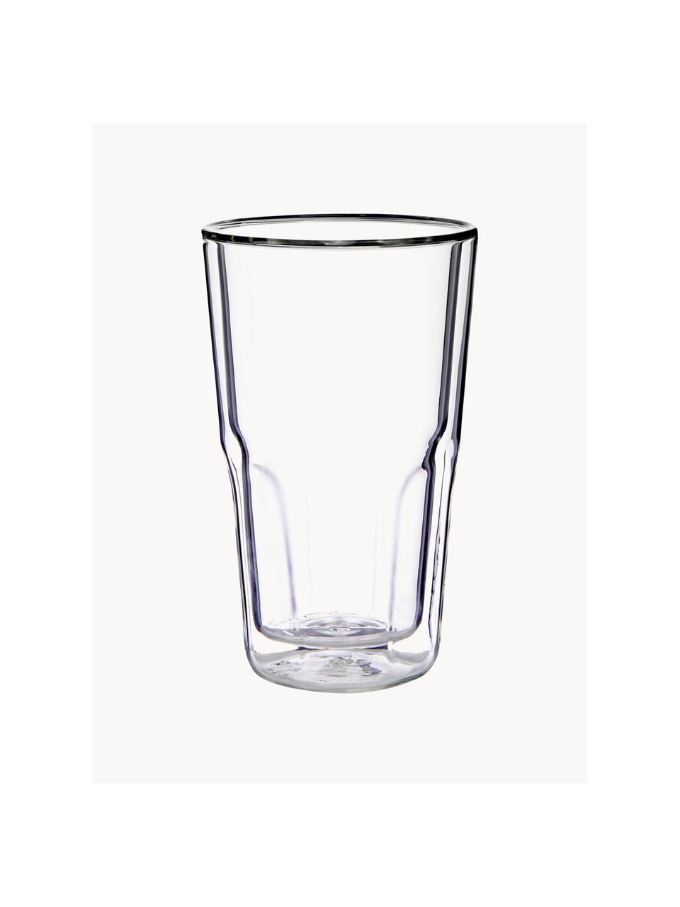 Taza termo de vidrio de doble pared Hot & Cold, Vidrio de borosilicato, Transparente, Ø 9 x Al 15 cm, 350 ml