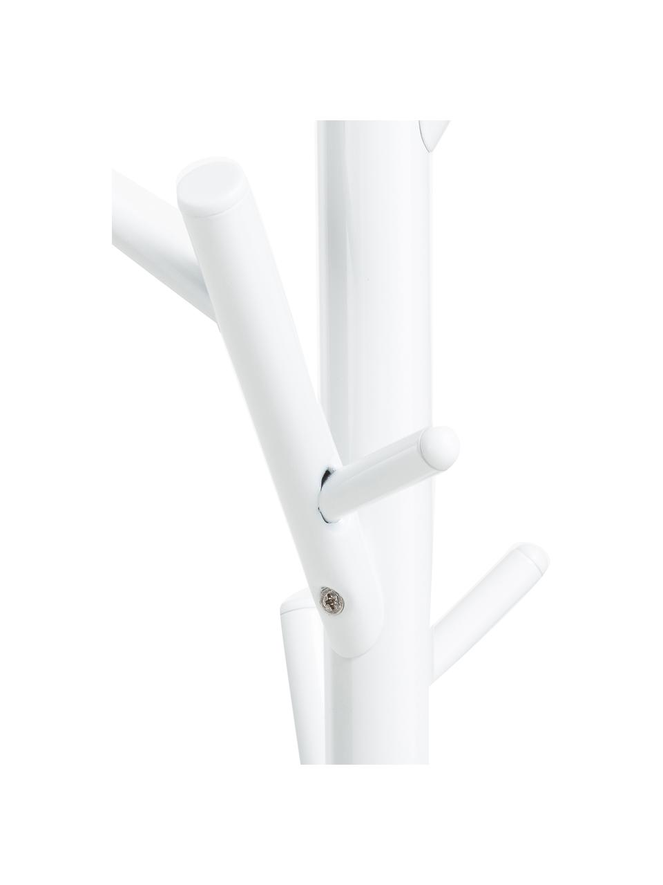 Kapstok Tree met 18 haken, Gepoedercoat staal, Wit, H 170 cm