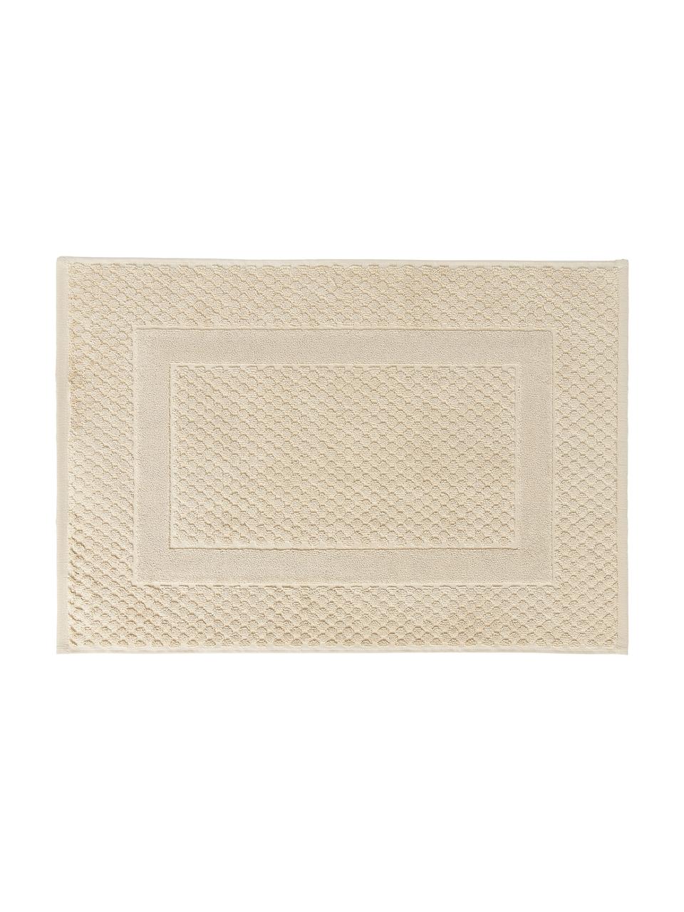 Badematte Katharina mit Wabenmuster, Beige, B 50 x L 70 cm