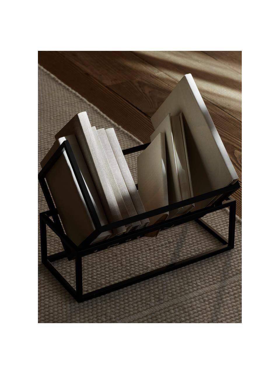 Revistero de metal Keeper, Acero recubierto, Negro, An 27 x L 38 cm