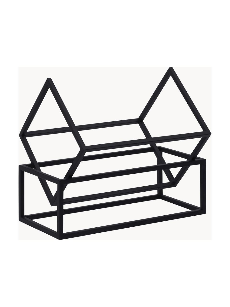 Revistero de metal Keeper, Acero recubierto, Negro, An 27 x L 38 cm