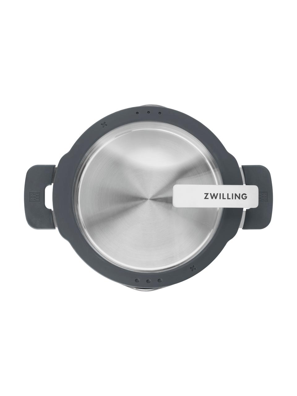 Batería de cocina de acero inoxidable Simplify, 5 pzas., Plateado, Set de diferentes tamaños, 5 pzas.