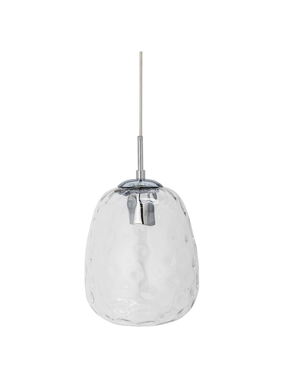 Lampa wisząca ze szkła Baele, Transparentny, Ø 20 x W 34 cm