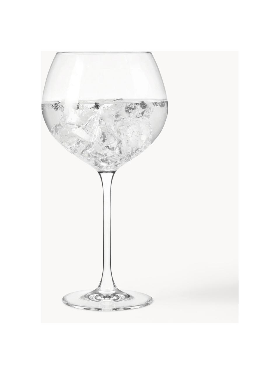 Copas balón de cristal Gin, 2 uds., Cristal 

¡Trae el brillo del cristal a tu mesa de comedor! El cristal es excepcionalmente transparente y pesado, lo que significa que se siente valioso y al mismo tiempo tiene un buen aspecto. Además, los delicados cortes hacen de cada pieza un detalle especial, práctico y bonito., Transparente, Ø 11 x Al 22 cm, 630 ml