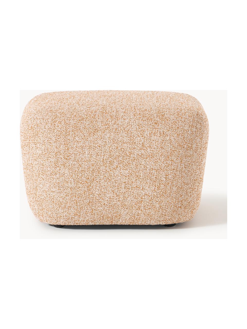 Sofa-Hocker Wolke aus Bouclé, Bezug: Bouclé (96 % Polyester, 4, Füße: Kunststoff Dieses Produkt, Bouclé Orange, B 64 x H 41 cm