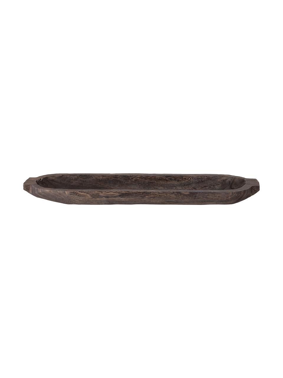 Bandeja decorativa grande de madera de Paulownia Nur, Madera, Negro, L 71 x An 21 cm